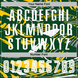 Custom Figure White Green-Yellow Fluid Art Splash Sublimation Soccer Uniform Jersey