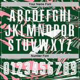 Custom Figure White Green-Medium Pink Fluid Art Splash Sublimation Soccer Uniform Jersey