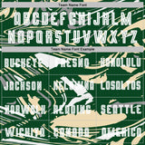 Custom Figure White Green-Cream Fluid Art Splash Sublimation Soccer Uniform Jersey