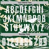 Custom Figure White Green-Cream Fluid Art Splash Sublimation Soccer Uniform Jersey