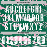 Custom Figure White Kelly Green-Light Pink Fluid Art Splash Sublimation Soccer Uniform Jersey