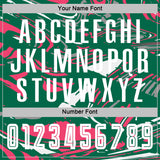 Custom Figure White Kelly Green-Neon Pink Fluid Art Splash Sublimation Soccer Uniform Jersey