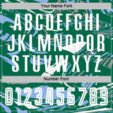 Custom Figure White Kelly Green-Light Blue Fluid Art Splash Sublimation Soccer Uniform Jersey