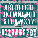 Custom Figure White Teal-Pink Fluid Art Splash Sublimation Soccer Uniform Jersey