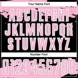 Custom Black Light Pink-White Abstract Fragment Art Sublimation Soccer Uniform Jersey
