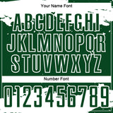 Custom Green White Abstract Fragment Art Sublimation Soccer Uniform Jersey