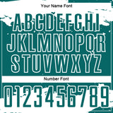 Custom Teal White Abstract Fragment Art Sublimation Soccer Uniform Jersey