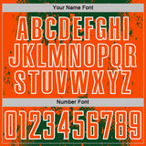 Custom Green Orange-White Abstract Splatter Grunge Art Sports Sublimation Soccer Uniform Jersey