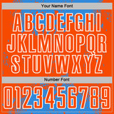 Custom Powder Blue Orange-White Abstract Splatter Grunge Art Sports Sublimation Soccer Uniform Jersey