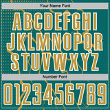 Custom Teal Old Gold-White Lightning Sports Sublimation Soccer Uniform Jersey