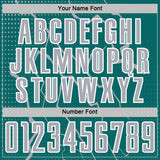Custom Teal Gray-White Lightning Sports Sublimation Soccer Uniform Jersey