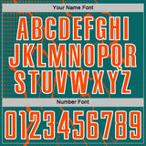 Custom Teal Orange-White Lightning Sports Sublimation Soccer Uniform Jersey
