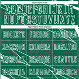Custom Kelly Green White Lines Sports Sublimation Soccer Uniform Jersey
