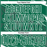 Custom Kelly Green White Lines Sports Sublimation Soccer Uniform Jersey