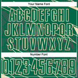 Custom Kelly Green Cream Lines Sports Sublimation Soccer Uniform Jersey