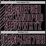 Custom Black Light Pink Lines Sports Sublimation Soccer Uniform Jersey