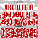 Custom Red White Animal Leopard Print Sports Sublimation Soccer Uniform Jersey