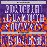 Custom Orange Purple-White Animal Leopard Print Sports Sublimation Soccer Uniform Jersey
