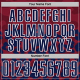 Custom Navy Crimson-White Animal Leopard Print Sports Sublimation Soccer Uniform Jersey