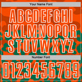 Custom Kelly Green Orange-White Animal Leopard Print Sports Sublimation Soccer Uniform Jersey