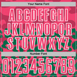 Custom Kelly Green Neon Pink-White Animal Leopard Print Sports Sublimation Soccer Uniform Jersey