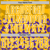 Custom Purple Gold-Black Animal Leopard Print Sports Sublimation Soccer Uniform Jersey