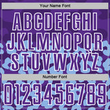 Custom Light Blue Purple-White Animal Leopard Print Sports Sublimation Soccer Uniform Jersey