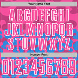 Custom Powder Blue Pink-White Animal Leopard Print Sports Sublimation Soccer Uniform Jersey