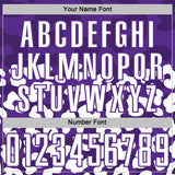 Custom White Purple Animal Leopard Print Sports Sublimation Soccer Uniform Jersey