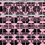 Custom Black Light Pink Geometric Shapes Sports Sublimation Soccer Uniform Jersey