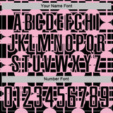 Custom Black Light Pink Geometric Shapes Sports Sublimation Soccer Uniform Jersey