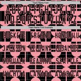 Custom Black Medium Pink Geometric Shapes Sports Sublimation Soccer Uniform Jersey