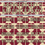 Custom Crimson Cream-Black Geometric Shapes Sports Sublimation Soccer Uniform Jersey
