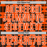 Custom Brown Orange-White Geometric Shapes Sports Sublimation Soccer Uniform Jersey