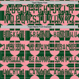 Custom Green Medium Pink Geometric Shapes Sports Sublimation Soccer Uniform Jersey
