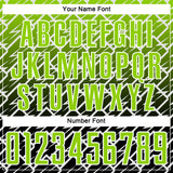 Custom Neon Green Black-White Lightning Sports Sublimation Soccer Uniform Jersey