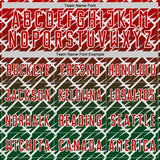 Custom Red Green-White Lightning Sports Sublimation Soccer Uniform Jersey