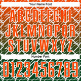 Custom Orange Green-White Lightning Sports Sublimation Soccer Uniform Jersey