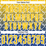 Custom Yellow Royal-White Lightning Sports Sublimation Soccer Uniform Jersey