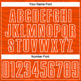 Custom Orange Black-White Wavy Lines Sports Sublimation Soccer Uniform Jersey