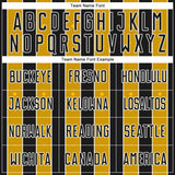 Custom Black Gold-White Pinstripe Line Sports Sublimation Soccer Uniform Jersey