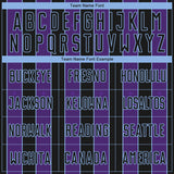 Custom Black Purple-Light Blue Pinstripe Line Sports Sublimation Soccer Uniform Jersey