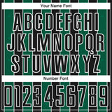 Custom Black Kelly Green-White Pinstripe Line Sports Sublimation Soccer Uniform Jersey