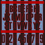 Custom Black Light Blue-Red Pinstripe Line Sports Sublimation Soccer Uniform Jersey