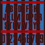 Custom Black Powder Blue-Red Pinstripe Line Sports Sublimation Soccer Uniform Jersey