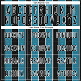 Custom Black Panther Blue-White Pinstripe Line Sports Sublimation Soccer Uniform Jersey