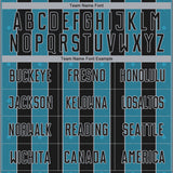 Custom Black Panther Blue-Gray Pinstripe Line Sports Sublimation Soccer Uniform Jersey