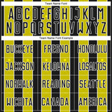 Custom Black Light Yellow-White Pinstripe Line Sports Sublimation Soccer Uniform Jersey