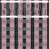 Custom Black Light Pink-White Pinstripe Line Sports Sublimation Soccer Uniform Jersey