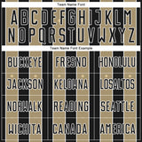 Custom Black Vegas Gold-White Pinstripe Line Sports Sublimation Soccer Uniform Jersey